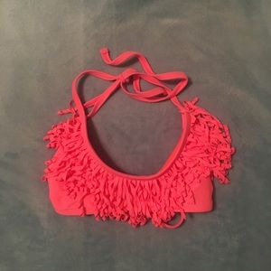 Forever 21 Frilly Pink Bathing Suit Top